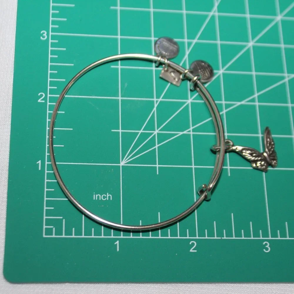 Alex and Ani Sterling Silver Butterfly Bracelet
